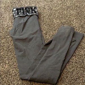 Pink boot leg leggings